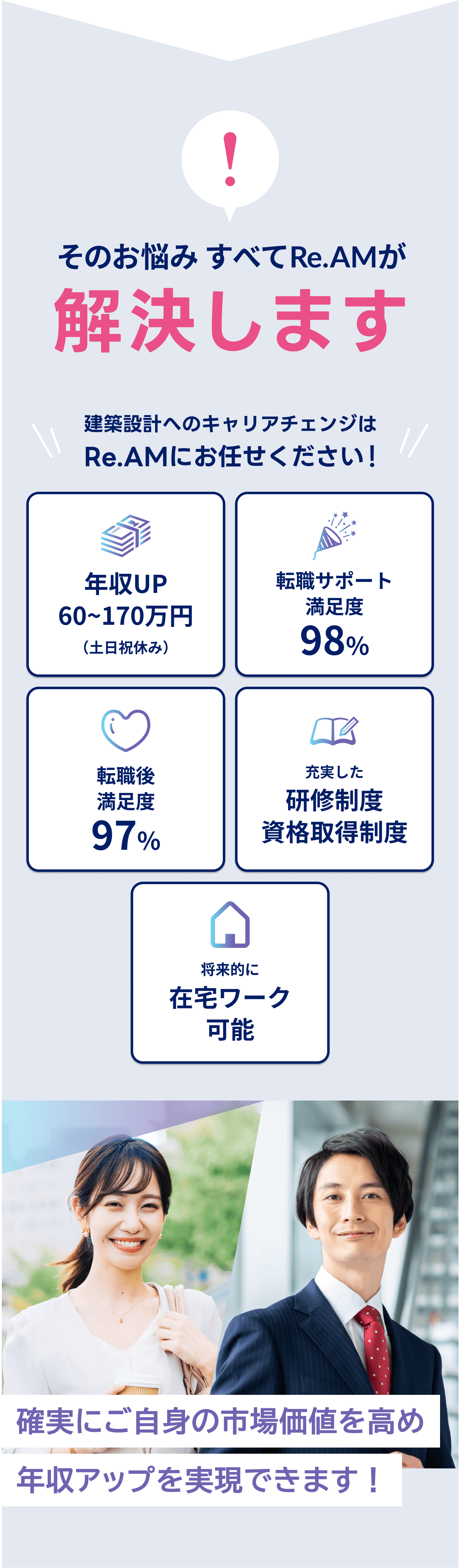 そのお悩みすべてRe.AMが解決します